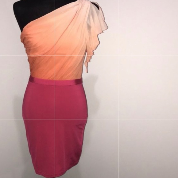 🧡💗 Beautiful BEBE Colour Block Dress - Picture 2 of 6